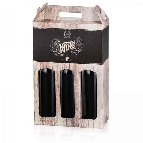 „Wood Wine“, 3er Tragekarton 0.75l Wein