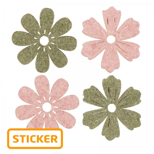 Sticker „Blüte Wollart“ sortiert