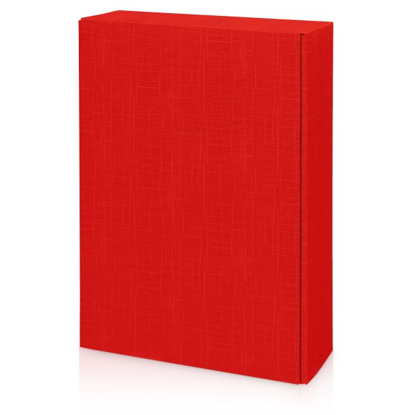 „Seta Rot“ Strukturgeprägt, 3er Präsentkarton