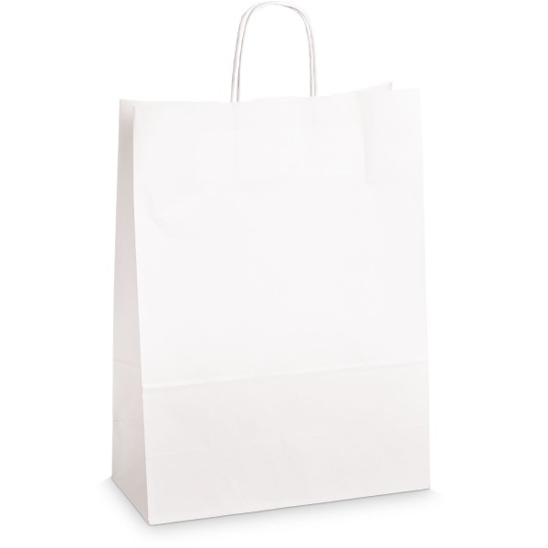 Einkaufstasche aus Kraftpapier Weiß -XL-
