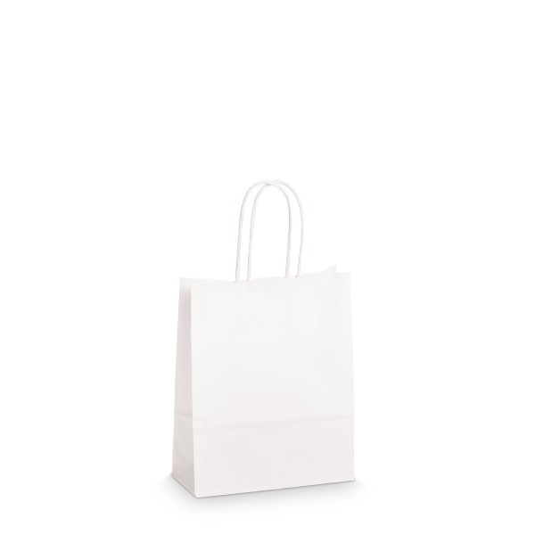 Einkaufstasche aus Kraftpapier Weiß -S-