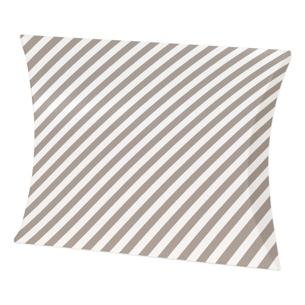 Pillowbox „Streifen“ Grau, 150 x 145 x 40mm