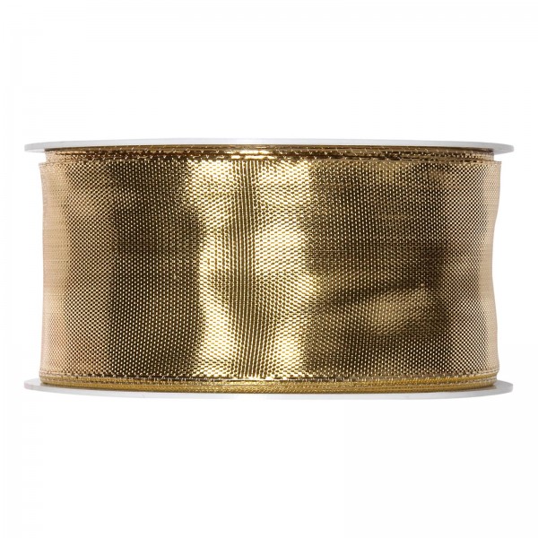 Geschenkband „Uni“ Gold-Metallic 40mm x 25m
