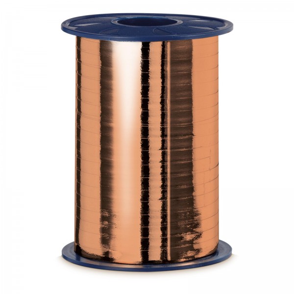 Geschenkband „Ringelband Metallic-Kupfer“ 5mm x 400m
