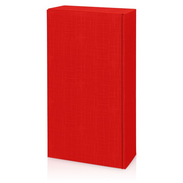 „Seta Rot“ Strukturgeprägt, 2er Präsentkarton